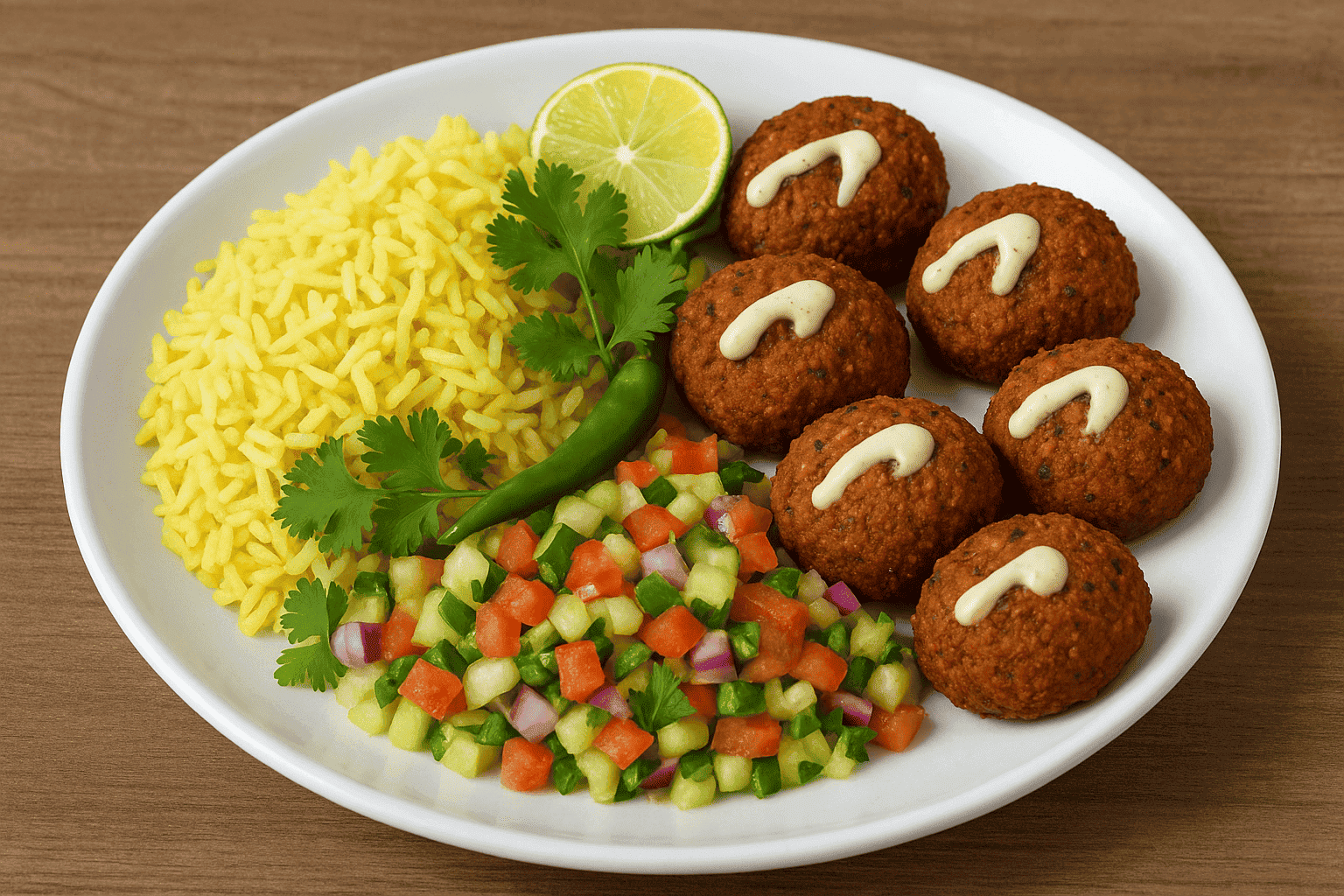 #13A. Falafel Platter